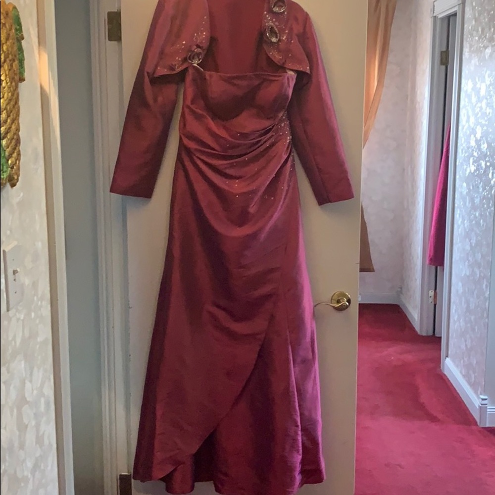 Dark pink dress